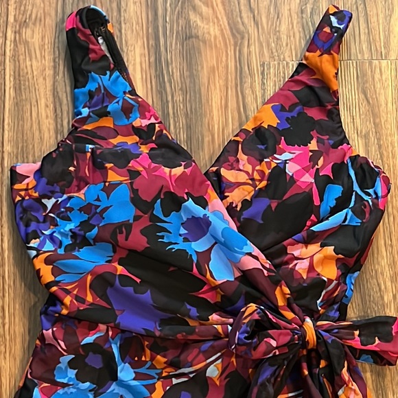 NWOT Miraclesuit Solstice Garmine One Piece - Picture 6 of 16